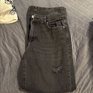 Black Distressed Jeans from garage